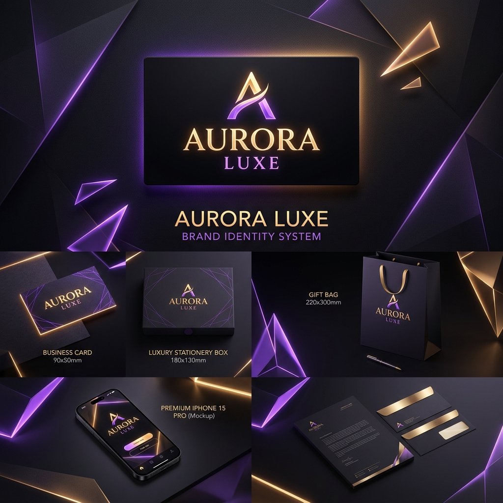 Brand visual design identity showcase